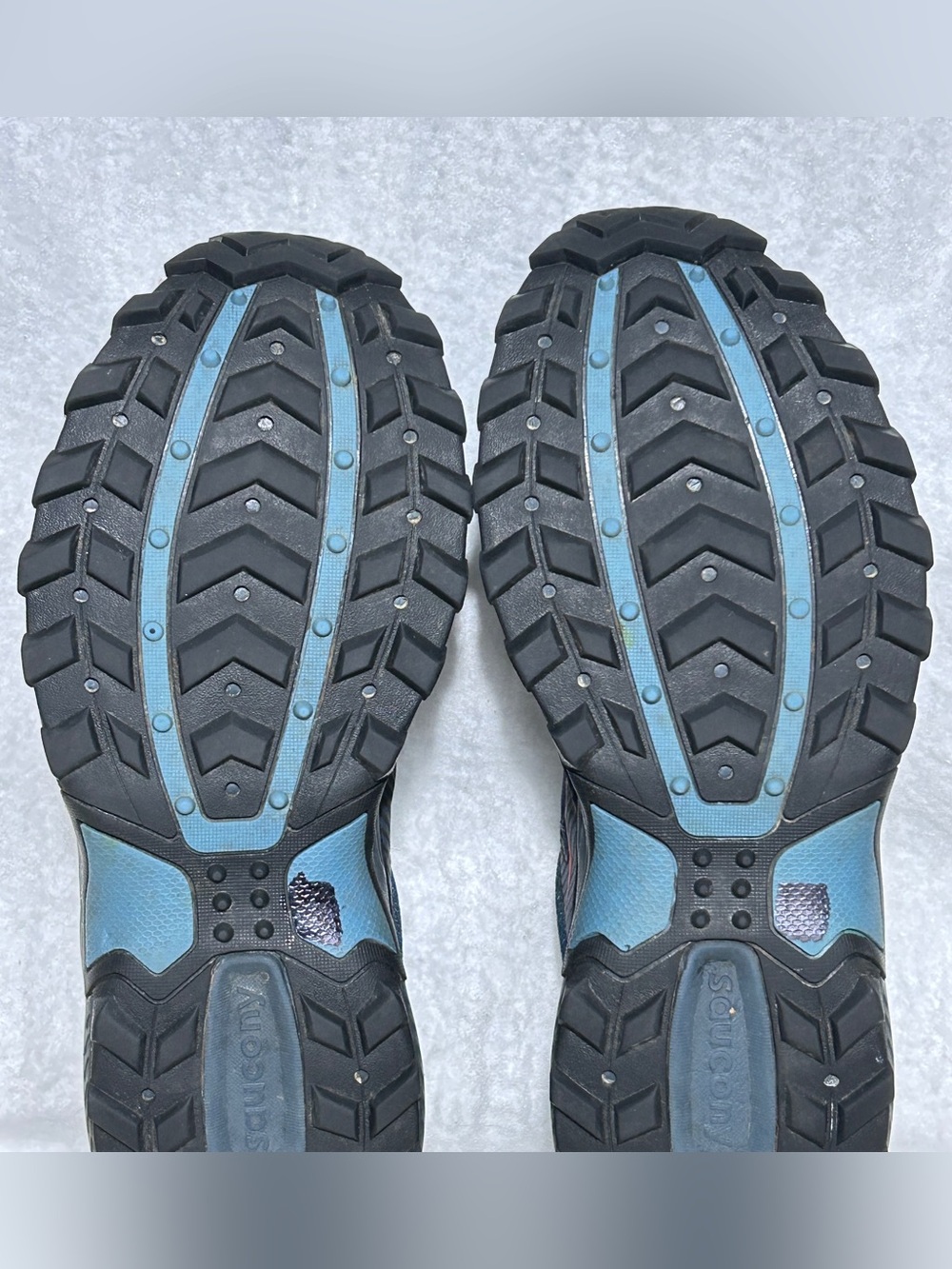 Saucony Excursion TR16 Mens Blue/Black Trail Running Sneakers Shoes SZ 12 Wide - Picture 9 of 11